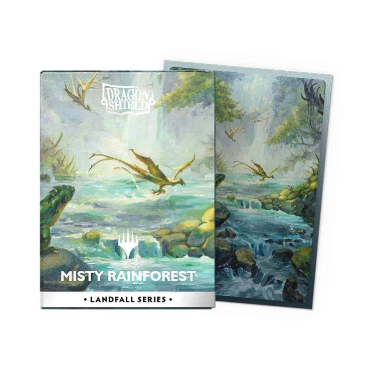 Koszulki na karty Dragon Shield MISTY RAINFOREST 100 Landfall Series