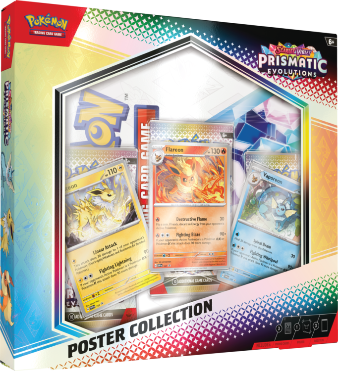Pokemon TCG: Scarlet &amp; Violet Prismatic Evolutions Poster Collection